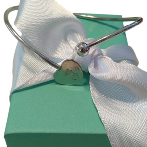 Signed Roberto Magi 925 Monogram G Initial Heart Bracelet